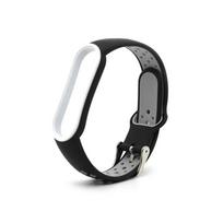 Sport Watch Bands For Xiaomi Mi Band 7 6 NFC Bracelet Silicone Smart wristband Miband 4 Belt pulseira correa mi band 3 4 5 strap For Xiaomi band 4 3 juoda pilka spalva