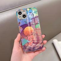 Anime Mob Psycho 100 Phone Case For IPhone 17 Pro Max 15 Pro 16 14 Plus 12 13 Mini 11 Pro Shockproof Electroplated Glass Cover iPhone17