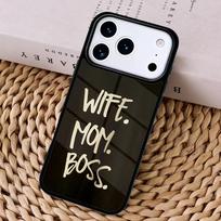 Wife Mom Boss  Mum mobile Phone Case Cover For Magsafe Wireless Charger For iPhone 17 Pro Max 16 14 13 12 11 15 Air iPhone 13