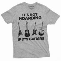 Mens Hoarding Guitars Funny T-Shirt Mens Womens Tees Top guitar player mens funny gifts musician gift S