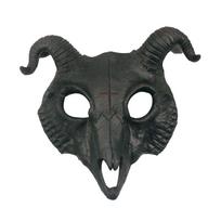Halloween Goat Horn Mask Antelope Bloody Skull Mask Creative   Party Supplies juoda