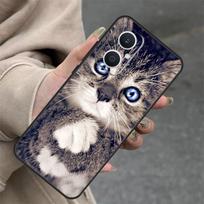 Black Cat Staring Eyes Case For OPPO Reno 14 10 11 12 13 Pro 11F 12F 13F 14F 7 8 Lite OPPO Find X9 X8 X5 Pro Cover OPPO Reno7 4G