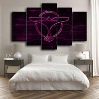 5 dalių Tiesto DJ Muzika Elektroninė LOGO Plakatas Drobė Paveikslėlis Spausdinti Sienos Menas Drobė Tapyba Sienų dekoras svetainei Įrėmintas 20x35cm*2  20x45cm*2  20x55cm*1