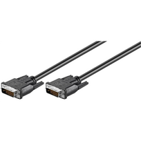 Goobay | DVI-D FullHD cable Dual Link, nickel plated | DVI-D male Dual-Link (24+1 pin) | DVI-D male Dual-Link (24+1 pin) | DVI to DVI | 1.8 m | 93573