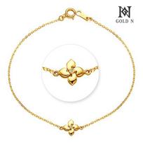 Gold N 14K/18K Anne Flower Single-Line Diamond Bracelet Yg 14K / Color: Yellow Gold