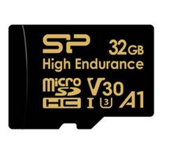 Silicon Power memory card microSDHC 32GB High Endurance + adapter | SP032GBSTHDV3V1HSP
