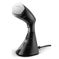 Philips 8000 Series Handheld Steamer with brush GC800/80 1600W, 230ml water tank, heated plate,  2-in-1 vertical and horizontal steaming function, Anti Calc Technology, Black and Silver/Damaged package | GC800/80?/PACKAGE