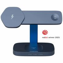 CANYON Wireless Charging Station Hexagon 310 3in1 DarkGrey/Blue | CNS-WCS310DGBL