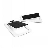 KANTO AUDIO DESKTOP SPEAKER STANDS FOR MIDSIZE SPEAKERS - WHITE (PAIR) | S4W
