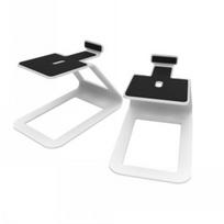 KANTO AUDIO ELEVATED DESKTOP SPEAKER STANDS FOR MIDSIZE SPEAKERS - WHITE (PAIR) | SE4W
