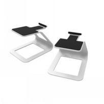 KANTO AUDIO ELEVATED DESKTOP SPEAKER STANDS FOR SMALL SPEAKERS - WHITE (PAIR) | SE2W
