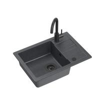 Plautuvė su maišytuvu Quadron GO SMART VERY BLACK, TQ6244GSBLM | 5904310995849