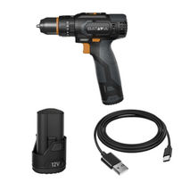 Batavia B.V. 12V Cordless Combi Drill - Fixxpack 2.0 Set (incl. 2.0Ah Battery & USB-C charging Cable) | 7065261