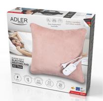 Adler Super Soft Electric Heating Pad | AD 7444 | Number of heating levels 2 | Number of persons 1 | Washable | Remote control | 80 W | Pink