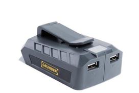 Įkroviklis Grunder ADP-01 2xUSB, 18 V | 4772013277002
