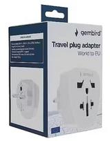 Gembird World to EU power adapter plug, 15 A | A-AC-EUMINTF | Travel adapter
