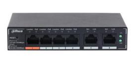Switch|DAHUA|DH-SG4006P|Switch layer L2|6xRJ-45 ports|RJ-45 Ports Type Gigabit Ethernet (10/100/1000)|4xPower over Ethernet (PoE) ports quantity|Total Power over Ethernet (PoE) budget 60 W|SG4006P