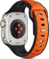 Tech-Protect watch strap IconBand Line Apple Watch 44/45/46/49mm, black/orange | 5906302333424