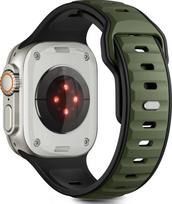 Tech-Protect watch strap IconBand Line Apple Watch 44/45/46/49mm, black/green | 5906302333462