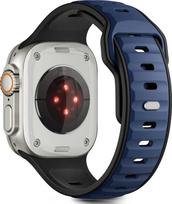Tech-Protect watch strap IconBand Line Apple Watch 44/45/46/49mm, black/navy | 5906302333448