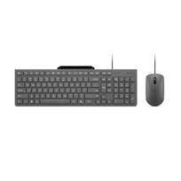 Lenovo 310 USB-A Wired Combo US English | Keyboard and Mouse Set | Wired | Mouse included | US English | Luna Grey | GX31R09775
