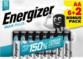 Energizer battery Max Plus Alkaline AA CHP8 6+2 | 7638900437355