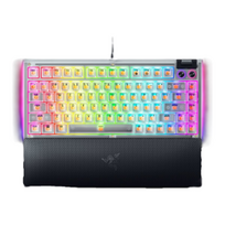 Razer Hot-swappable Mechanical Gaming Keyboard | BlackWidow V4 75% | Gaming Keyboard | Wired | US | Razer Mechanical Switches (Tactile) | Phantom White Edition | RZ03-05003500-R3M1