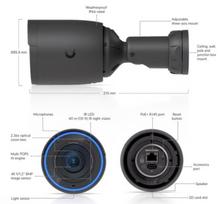 UBIQUITI UVC-G6-Pro-Bullet-B All-weather 4K PoE+ camera with a Multi-TOPS AI engine, 2.36x optical zoom, and a large 1/1.2" CMOS sensor for exceptional low-light clarity and long-range IR night vision