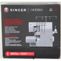 IŠPARDAVIMAS. Singer Sewing Machine | 14HD-854 Heavy Duty Serger | Number of stitches 8 | Grey | PAŽEISTA PAKUOTĖ | 14HD-854SO