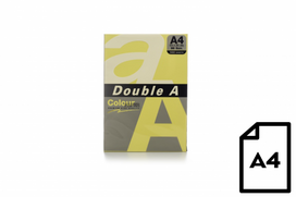 Spalvotas popierius Double A, 80g, A4, 500 lapų, Butter | DA-Butter