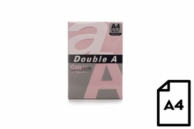 Spalvotas popierius Double A, 80g, A4, 500 lapų, Pink | DA-Pink