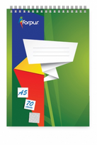 Bloknotas su spirale Forpus, A5/70, langeliais | FO42301