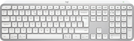 Logitech MX Keys S Belaidė klaviatūra, RF Wireless+Bluetooth, Illuminated, US Int, Pale Grey | 920-011588