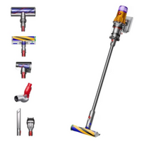Dyson V12 Detect Slim Absolute (2023) Belaidis dulkių siurblys, Nickel/Yellow | 448884-01