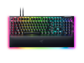Razer BlackWidow V4 Pro Laidinė žaidimų klaviatūra RGB, Yellow Linear Switch, US, Juoda | RZ03-04681800-R3M1