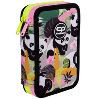 Forminis dviejų skyrių penalas su priedais CoolPack Jumper 2 PANDA GANG | F066829