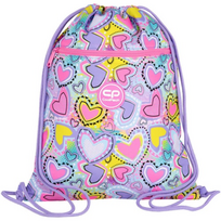 Maišelis sportinei aprangai CoolPack Vert Pastel Hearts | F070832
