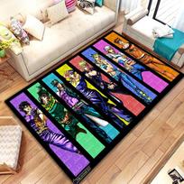 15 Sizes JoJo-Bizarre-Adventure Pattern Rug Carpet for Living Room Bathroom Mat Creative Doormat Carpet for Bedroom Home Decor 60cm x 90cm