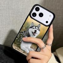 Capa Case for iPhone 17 Air 16 Pro Max 15 Plus 11 13 Mini 14 12 Back Phone Cover Siberian Husky Dog soft iPhone 15