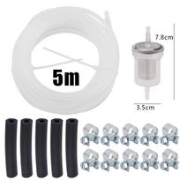 Air Diesel Parking Heater Fuel Line Hose Kit 5M Tube Standpipe Filter Clamps Connection Set Auto Replacement Parts Accessories 17pcs Set