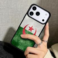 Capa Case for iPhone 17 Air 16 Pro Max 15 Plus 11 13 Mini 14 12 Back Phone Cover Algeria Flag iPhone 11 Pro