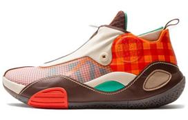 LiNing All City 8 Way Of Wade Invincible Destroyer Wear-Resistant Mid-Top Performance Basketball Shoes Men's Orange ABAQ023-22 44