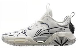 DFT x Li Ning All City 9 V1.5 Abrasion Resistant Breathable Low top Basketball Shoes Men's Beige White Black ABAR077-8 40