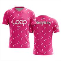 Ed Sheeran Play Tour Prekės Džersis Vasaros Sportinis Vyriški T-shirt Vaikų Laisvas Marškinėliai Y2k Moteriškas Patogus Kvėpuojantis Viršus T-shirt L pink
