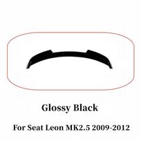For Seat Leon MK2.5 2009-2012 Car Rear Roof Lid Boot Spoiler Wings Black Carbon Tuning Accessories Part