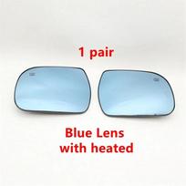 Auto Wide Angle LED Heated Blind Spot Wing Rear Mirror Glass Lens for Toyota Sienna 2011 2012 2013 2014 2015 2016 2017 2018- with Heated