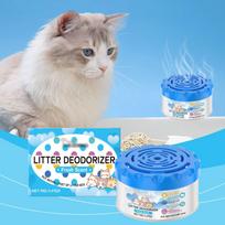 Litter Box Gel Cat Poop Cat Jar Deodorization Litter Box Gel Cat Poop Cat Jar Deodorization Accessories Dog Show (Light blue,One Size) šviesiai mėlyna spalva