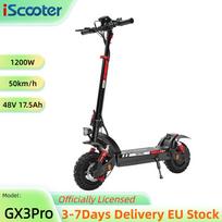 iScooter GX3Pro 50KM/H Electric Scooter 1200W Powerful Kick Scooter 48V 17.5Ah 11 inch Anti-skid Off-Road Tire Scooters 60km Max Range GX3Pro 50KM/H juoda