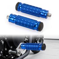 RACEAST Motorcycle Steps, Universal Tandem Steps, M8 Bolts, Left and mėlyna
