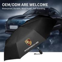 Sulankstomas automobilio skėtis Nešiojamas automatinis skėtis nuo saulės Skirtas Porsche Boxster Cayman Cayenne 911 Macan Panamera Automobilio emblemos Aksesuarai